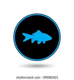 An Icon Illustration Isolated on a Background - Fish