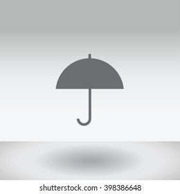 An Icon Illustration Isolated on a Background - Umbrella
