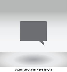 An Icon Illustration Isolated on a Background - Speech Bubble