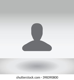 An Icon Illustration Isolated on a Background - Person