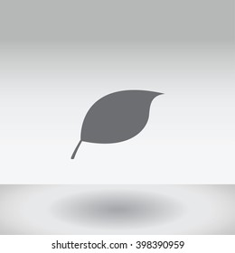 An Icon Illustration Isolated on a Background - Leaf