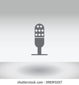 An Icon Illustration Isolated on a Background - Microphone