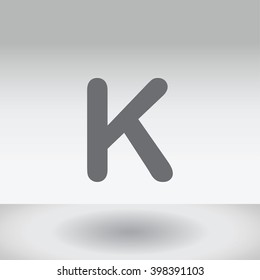 An Icon Illustration Isolated on a Background - K