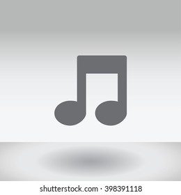 An Icon Illustration Isolated on a Background - Musical Notes