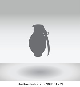An Icon Illustration Isolated on a Background - Grenade