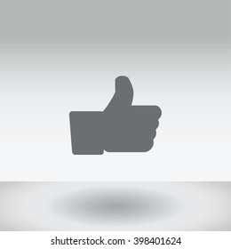 An Icon Illustration Isolated on a Background - Thumb Up
