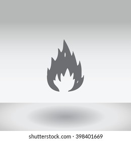 An Icon Illustration Isolated on a Background - Fire