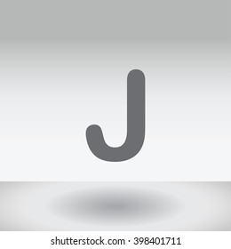 An Icon Illustration Isolated on a Background - J
