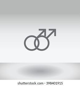 An Icon Illustration Isolated on a Background - Gay