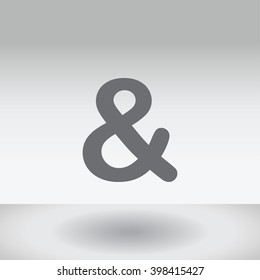 An Icon Illustration Isolated on a Background - Ampersand