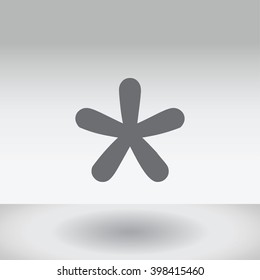 An Icon Illustration Isolated on a Background - Blobbed Star