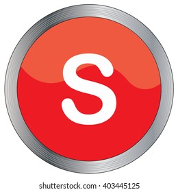 An Icon Illustration Isolated on a Background - S