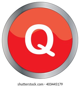 An Icon Illustration Isolated on a Background - Q