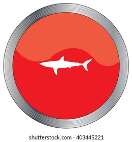 An Icon Illustration Isolated on a Background - Shark