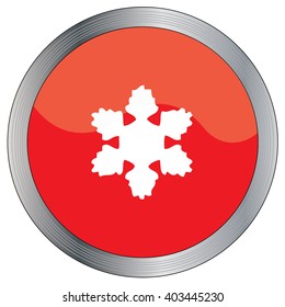 An Icon Illustration Isolated on a Background - Snowflake