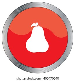 An Icon Illustration Isolated on a Background - Pear