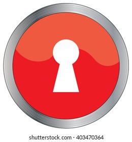 An Icon Illustration Isolated on a Background - Keyhole