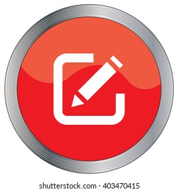 An Icon Illustration Isolated on a Background - Pen