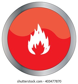 An Icon Illustration Isolated on a Background - Fire