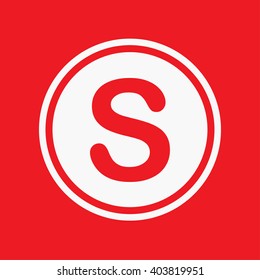 An Icon Illustration Isolated on a Background - S