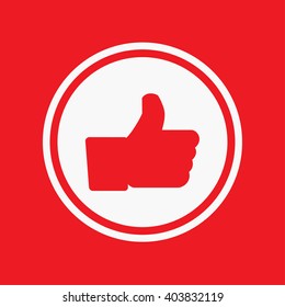 An Icon Illustration Isolated on a Background - Like