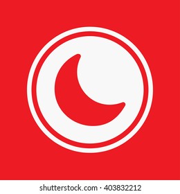 An Icon Illustration Isolated on a Background - Moon