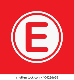 An Icon Illustration Isolated on a Background - E