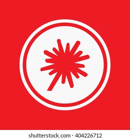 An Icon Illustration Isolated on a Background - Explosion