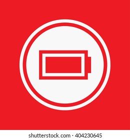 An Icon Illustration Isolated on a Background - Battery
