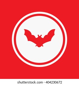 An Icon Illustration Isolated on a Background -Bat 