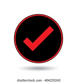 An Icon Illustration Isolated on a Background - Tick
