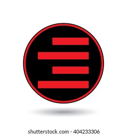 An Icon Illustration Isolated on a Background - Right Align