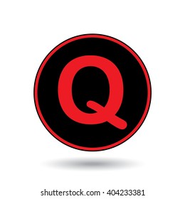 An Icon Illustration Isolated on a Background - Q