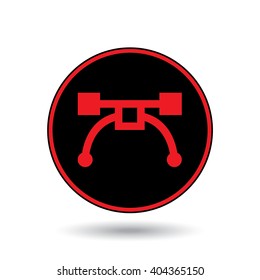 An Icon Illustration Isolated on a Background - Anchor Point