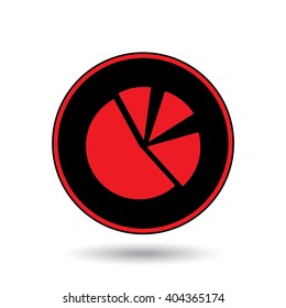 An Icon Illustration Isolated on a Background - Pie Chart