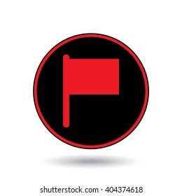 An Icon Illustration Isolated on a Background - Flag