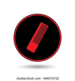 An Icon Illustration Isolated on a Background - Comb