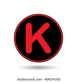 An Icon Illustration Isolated on a Background - K