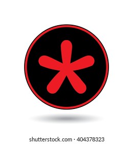 An Icon Illustration Isolated on a Background - Star