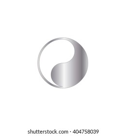 An Icon Illustration Isolated on a Background - Yin Yang