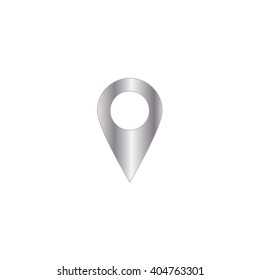 An Icon Illustration Isolated on a Background - Map Pointer