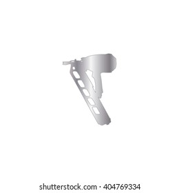An Icon Illustration Isolated on a Background - Nail Gun