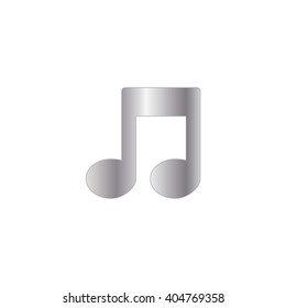 An Icon Illustration Isolated on a Background - Musical Note