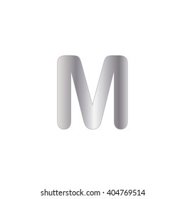 An Icon Illustration Isolated on a Background - M