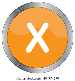 An Icon Illustration Isolated on a Background - X