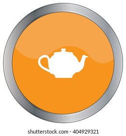 An Icon Illustration Isolated on a Background - Teapot