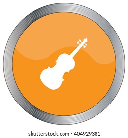 An Icon Illustration Isolated on a Background - Violin