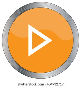 An Icon Illustration Isolated on a Background - Play