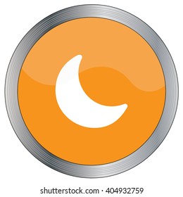 An Icon Illustration Isolated on a Background - Moon