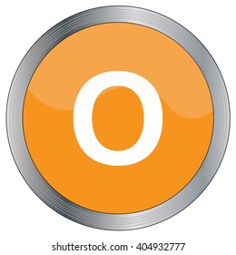 An Icon Illustration Isolated on a Background - O